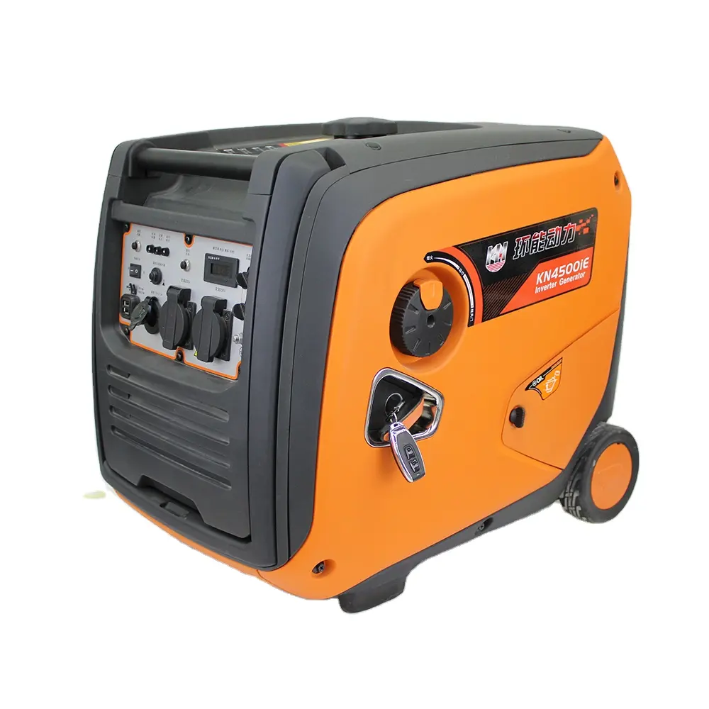 Generador de arranque eléctrico digital de gasolina de 4kW Power 240V para el hogar/Mini generador de gasolina inversor portátil de tipo silencioso