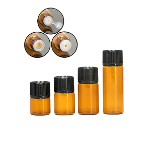 Frascos de vidrio ámbar vacíos de 2ml, 3ml, 5ml, muestra de Frascos cuentagotas de aceite esencial - Product Image 5