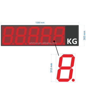 12-inch 5-digit High Accuracy Weighing <strong>Scale</strong> <strong>Indicator</strong> Current Loop RS232 LED 7 Segment Weighing Extended Panel - Product Image 3