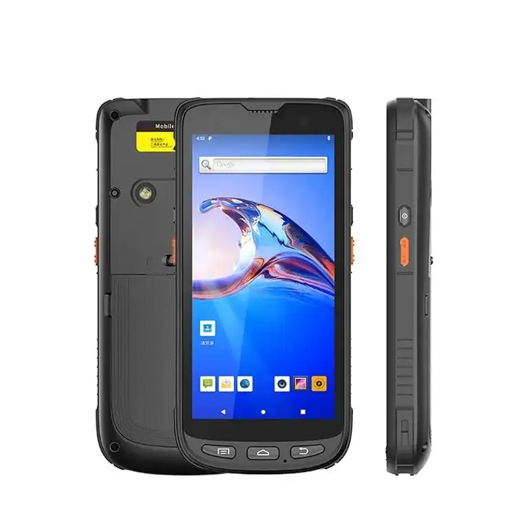 Smartphone robuste et étanche Octa Core Terminal de poche PDAS rfid NFC 1D 2D QR Code à barres 4G PDA Android robuste