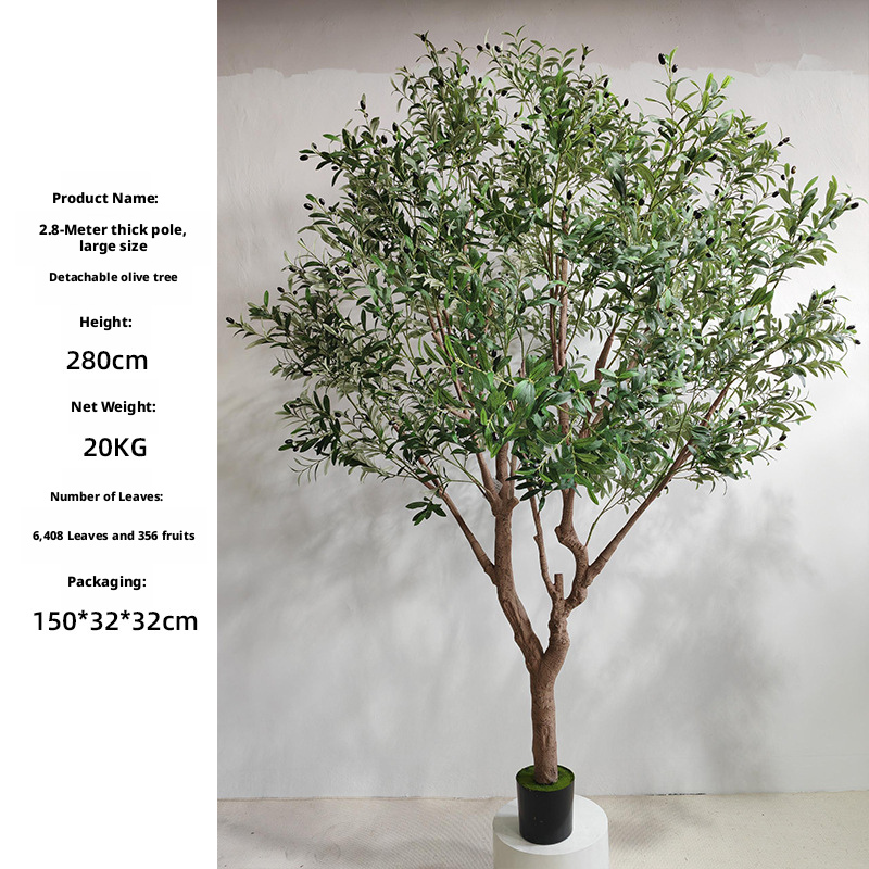 Grand poteau épais de 280 cm