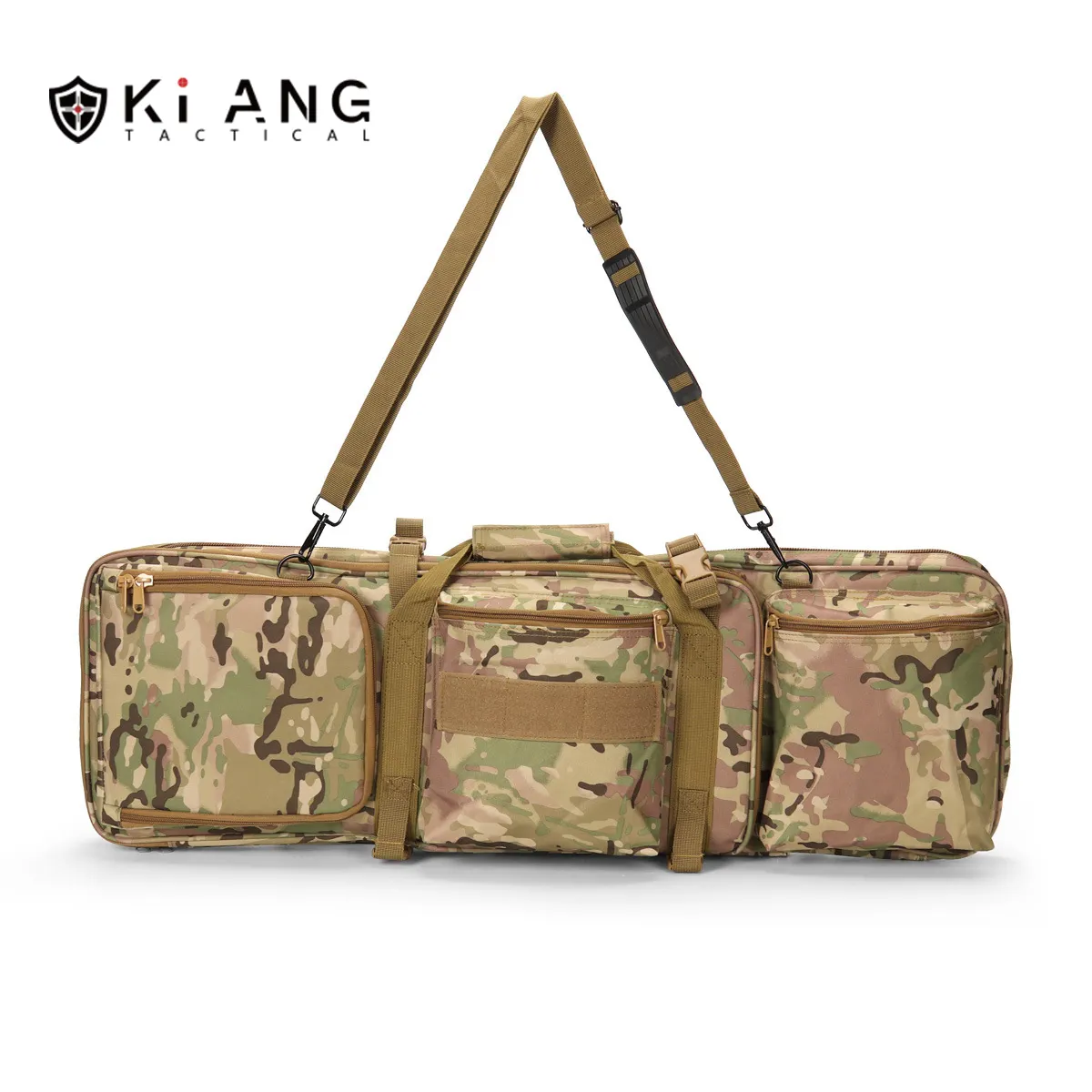 حقيبة ظهر للصيد مقاومة للماء متعددة الوظائف من KIANG حقيبة بندقية تكتيكية بسعة كبيرة مموهة