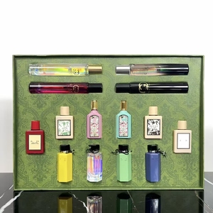 Original 14-Piece Travel Suit 5ml*10 7.4ml*4 <strong>Perfume</strong> Lady Brand Box Lasting Fragrance