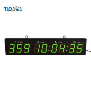 4 pollici 9 cifre portatile conteggio Timer di orologio conteggio personalizzato preimpostato conto alla rovescia con luce verde pura per eventi e giorni - Product Image 2