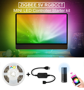 Zigbee controllato 5V USB 2M LED striscia di luce con RGBCCT Controller Mini Dimmer - Product Image 5