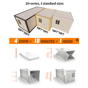 Contenedor plegable con estructura de acero, casa, habitación plegable corrugada, caja corrugada estable, contenedor corrugado plegable para almacenamiento - Product Image 2