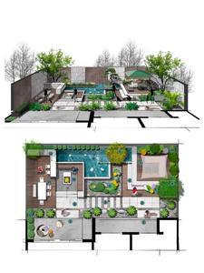 Estructura de acero Edificio agrícola Residencial Comercial 3D Renderizado Dibujos Arquitectura Diseño de paisaje interior - Product Image 3
