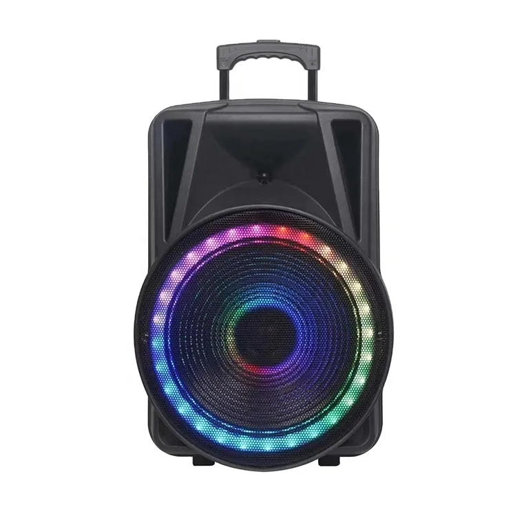 COV-altavoz con luz led intermitente, para fiestas al aire libre, con radio FM, diente azul