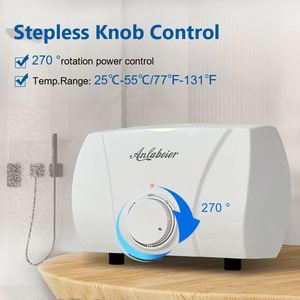 Anlabeier Cheap Price Stepless Manual Control 550kW 220V Two Outlet Options ELCB Instant Small Electric Water <strong>Heater</strong> - Product Image 3
