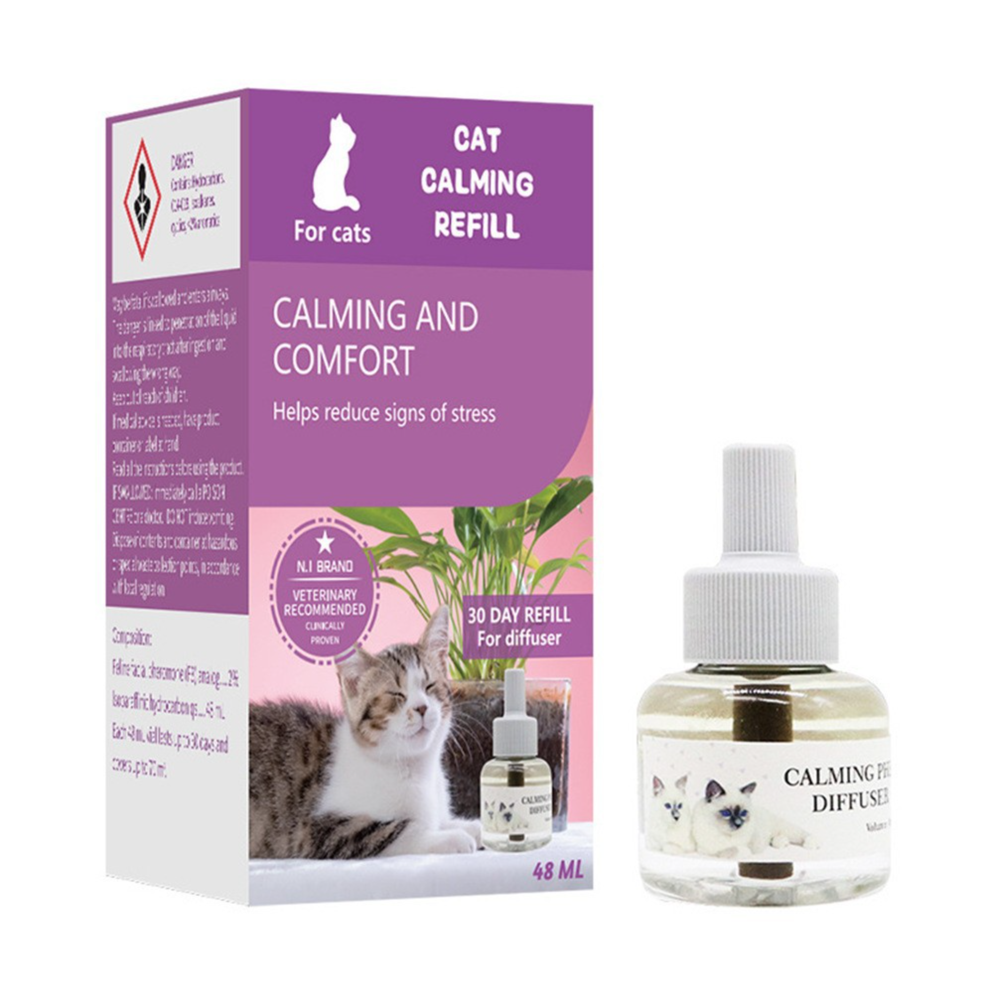 Recharge de liquide apaisant et calmant pour chat (1 liquide)