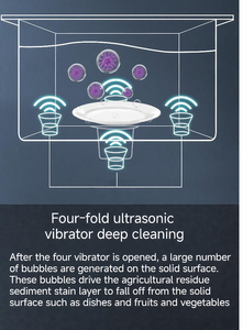 智能果蔬超声波水槽双孔水催化剂残留物质分解 - Product Image 6