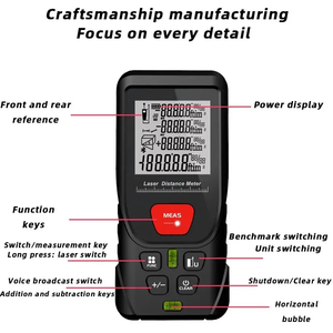 C-50 digitale portatile Mini misuratore Laser LCD puntatore Laser distanza Area distanza misuratore Laser telemetri gamma 0.03-50m - Product Image 3