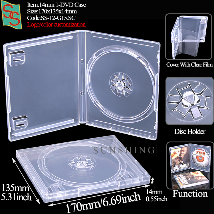 14mm 1-DVD Case G15 - Clear