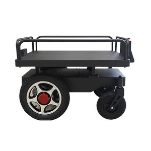 Carro de transporte eléctrico de carga útil de 100kg, robot de entrega de transferencia móvil de vehículo guiado automatizado para almacén de fábrica - Product Image 3