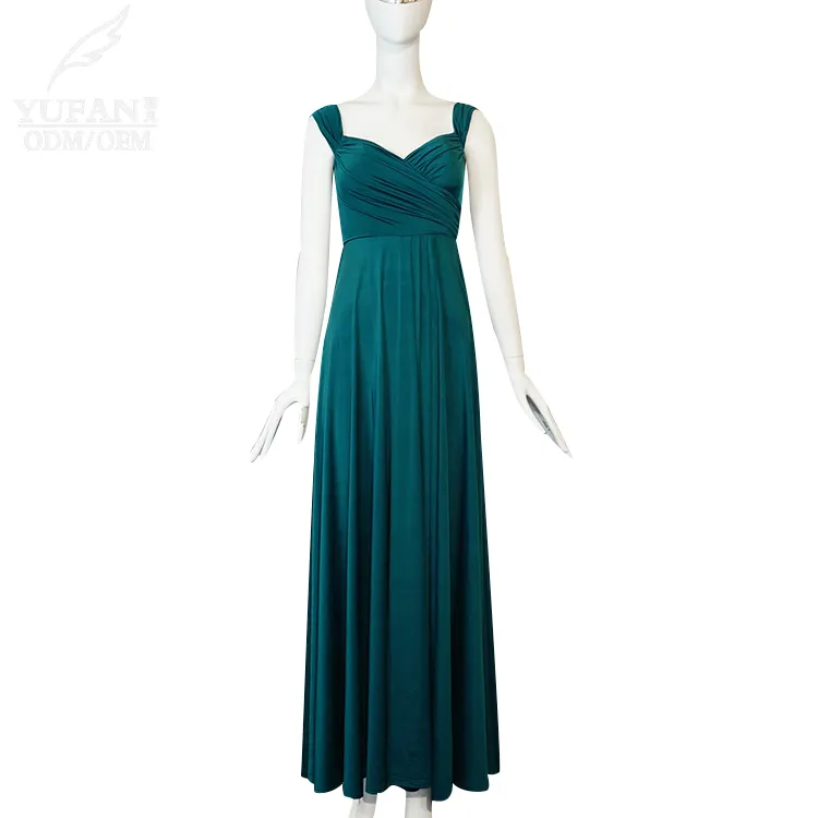 YuFan charmante Abendkleider für Damen langes Damenparty-Kleid elegante lässige ärmellose Kleidung