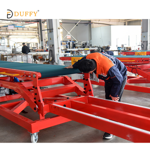 Duffy Logistics Telescopic Roller Belt Conveyor PVC Hydraulic Lifting Up/Down <strong>Loading</strong> Line Adjustable Speed for Retail - Product Image 4