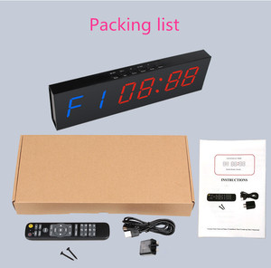 Led-Uhr 1,8 Zoll <span class=keywords><strong>Timer</strong></span> einseitiges Display multifunktionale Fitnessstudio-Digital <span class=keywords><strong>Countdown</strong></span>-Uhren
