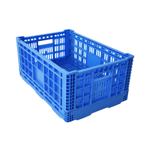 Almacenamiento de inventario minorista ligero procesamiento de carne CAJA PLEGABLE apilable caja plegable de plástico - Product Image 5