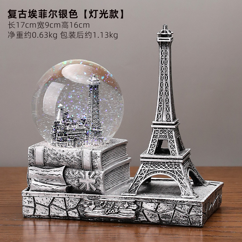 Vintage Eiffel Silver - Versión iluminada -