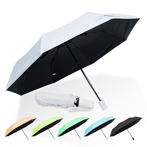 定制便宜促销白雨3折叠伞防风紫外线自动伞带标志印刷 - Product Image 1