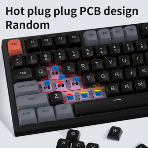 Keycap PBT multicolore in stile retrò controllato da Software con tastiera cablato AK98 Design Hot Swap con doppio sistema WiN/MAC - Product Image 6