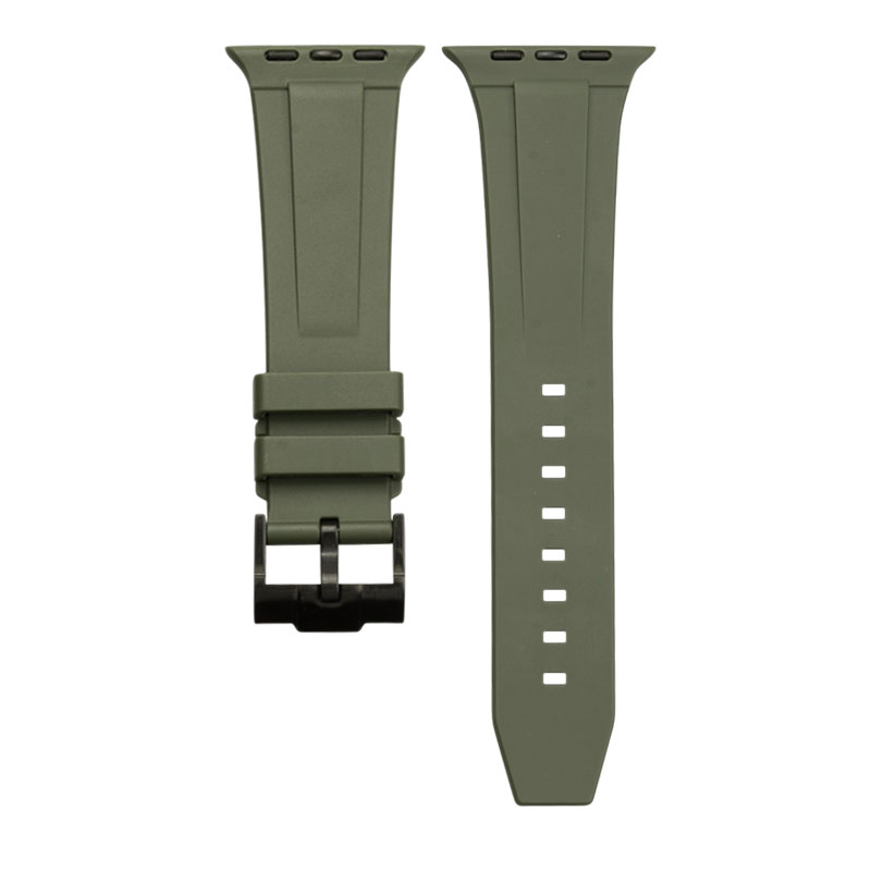 Vert armée + boucle noire