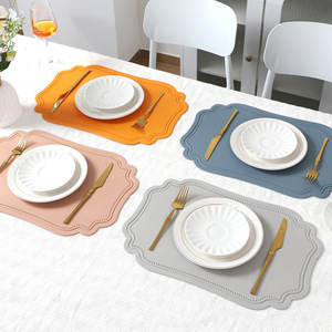 热销PVC皮革餐垫日式韩式高档桌面餐桌装饰垫跨界保温垫 - Product Image 3