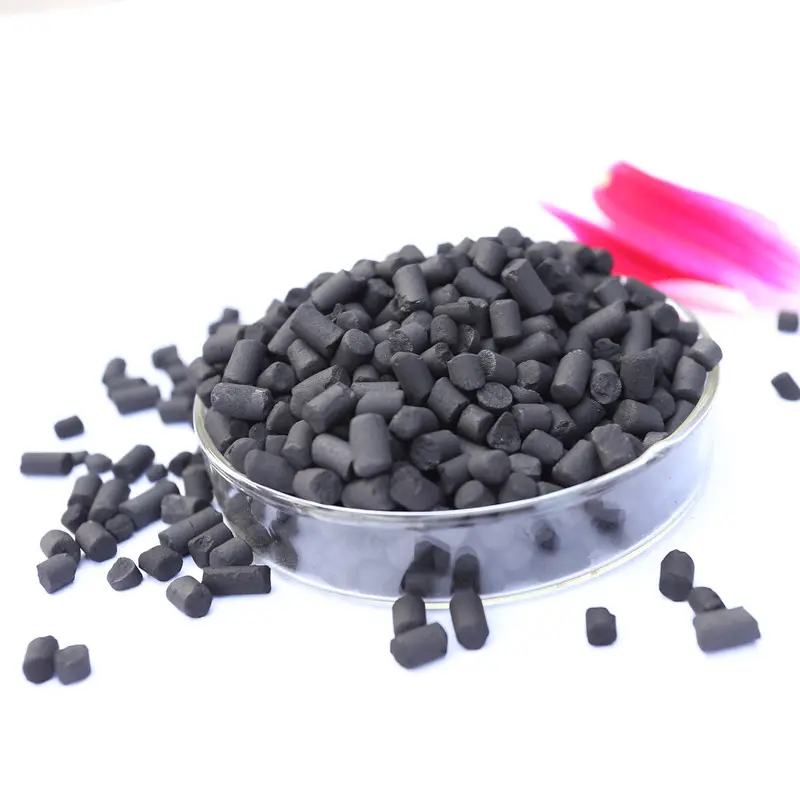 Carbón activado de pellets columnar de carbón de alta adsorción/purificador de aire carbón activado MSDS COA disponible