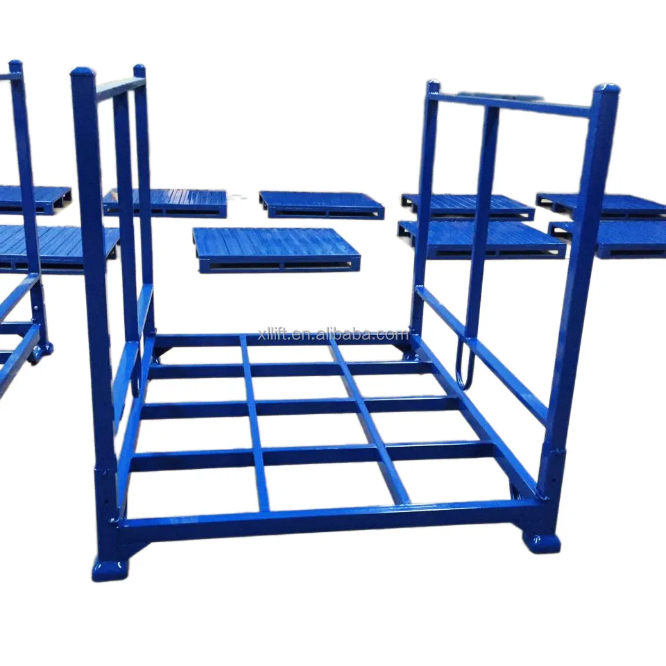 Factory price customized fabric cage stacking rack pallet rack tyre Stainless Steel Fold Storage Rack