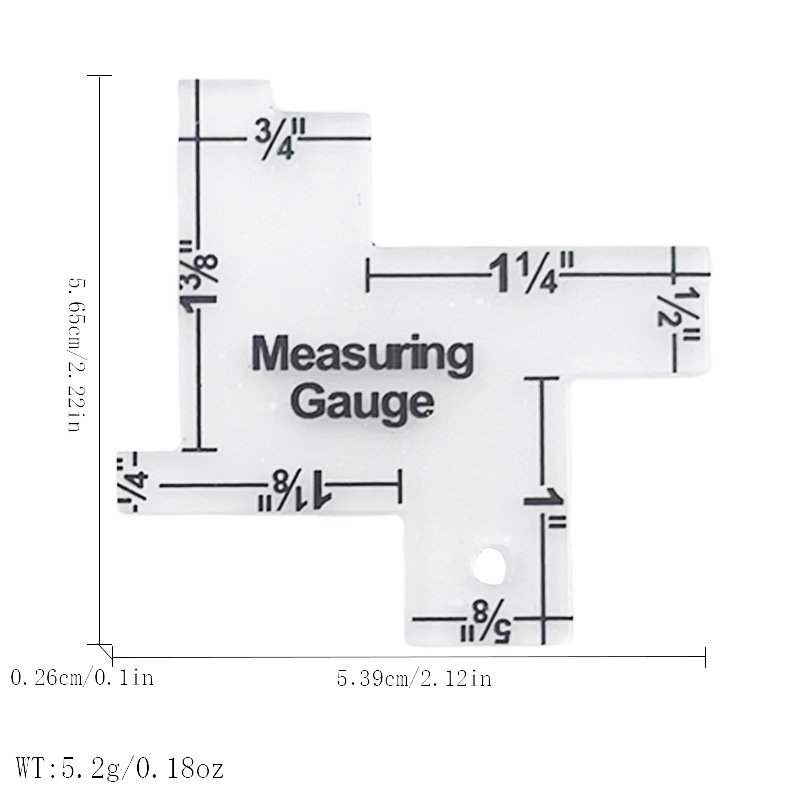 Acrylic thickness gauge 2