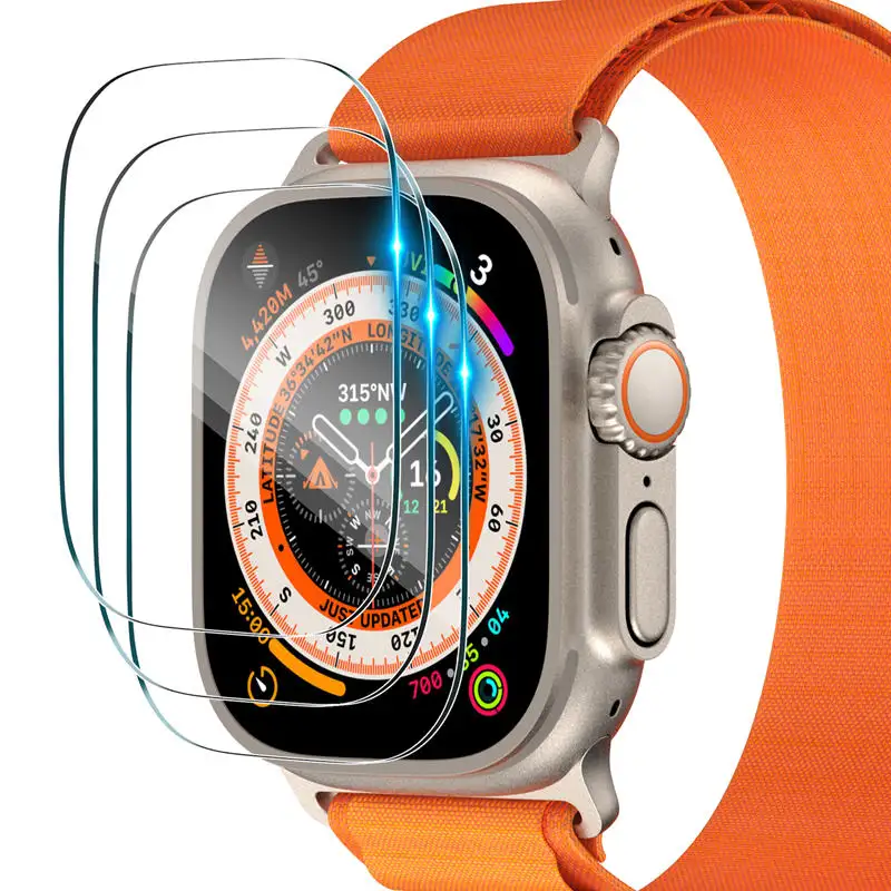 Hot Selling Anti Scratch Watch Flim For Apple Watch Ultra 49mm Glass Screen Protector