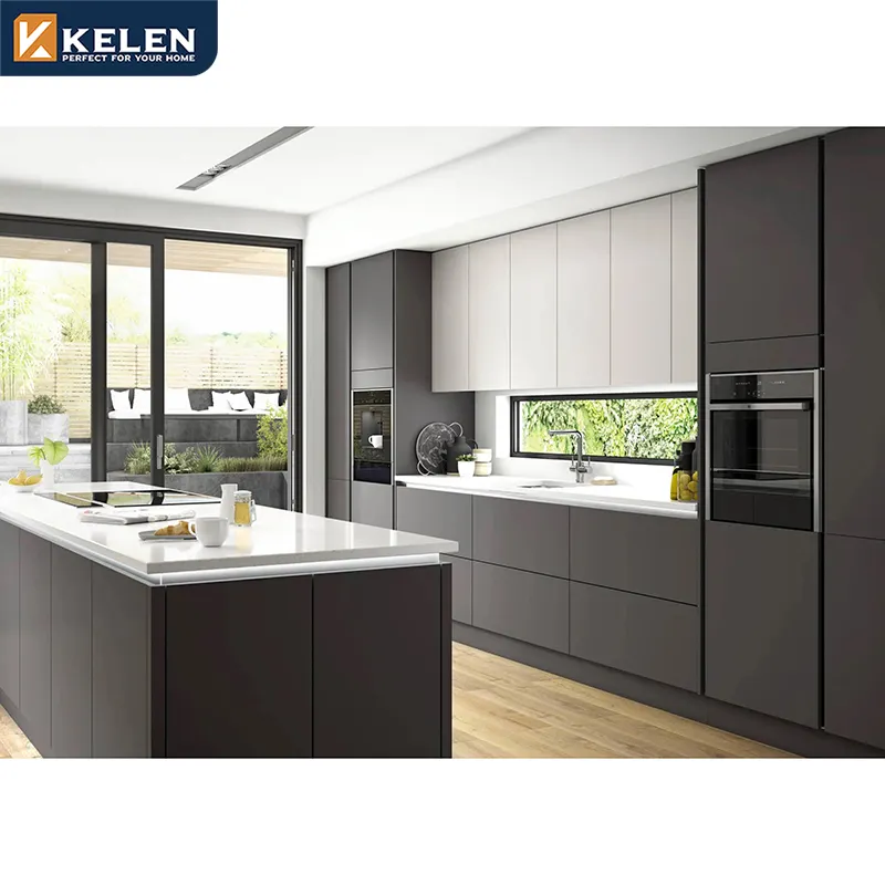 Kelen 2024 personalizado criativo portátil cozinha barata com pia armários pia madeira maciça melamina modular cozinha completa móveis cab