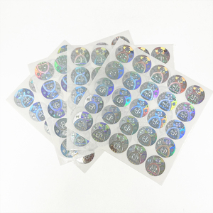 Pegatina de holograma antifalsificación de autenticidad de código de rascar Original de Color plateado de diseño gratuito - Product Image 1