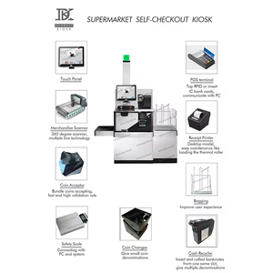 Grocery Store WalmartCashless Touch ScreenHandheld Scanner Self-checkout Terminal Device <strong>Paypal</strong> Electronic Mobile Money Payment - Product Image 4