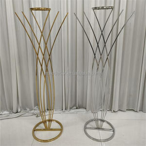 Dặm Vàng 7 <span class=keywords><strong>ft</strong></span> kim loại hoa hiển thị đứng cao Nàng Tiên Cá Đuôi Thiết kế tầng thường vụ hoa khung bệ cho trang trí đám cưới - Product Image 3