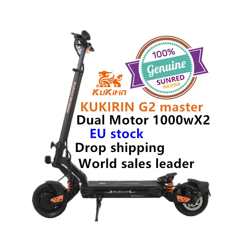 Nuove idee di prodotto 2024 52V/1081 6KW H batteria ad alte prestazioni Kukirin G2 Master scooter elettrico