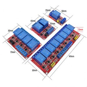 Modulo relè a canale cc 5V 12V 24V 8 modulo relè ad alto e basso livello Trigger 8 canali 5V 12V 24V scudo relè di isolamento Optocoupler - Product Image 3