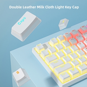 104 Key Mechanical Axis Wired Backlit <strong>Computer</strong> Game Mechanical <strong>Keyboard</strong> Wholesale <strong>Custom</strong> Transparent Pudding <strong>Keyboard</strong> - Product Image 2