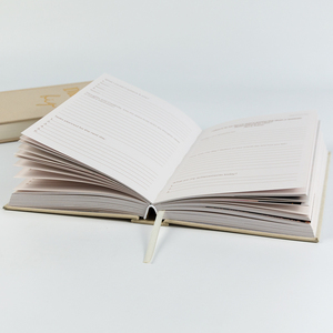 Tùy chỉnh chất lượng cao sang trọng A5 Linen bìa cứng cuộc họp kinh doanh Tạp Chí máy tính xách tay với Vàng cạnh dịch vụ in ấn - Product Image 4