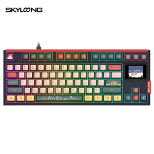 Tastiera senza fili Buon Natale con Skyloong GK87 Pro Pudding tasti schermo da 1.7 pollici per sistema Mac/Win - Product Image 1