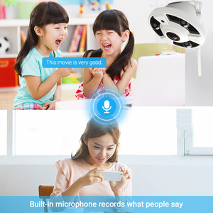 Mini Cámara IP DE SEGURIDAD HD 4G para uso doméstico, cámara panorámica interior CCTV de ojo de pez de 180 grados, 5MP SDK disponible, transmisión de vídeo RTSP