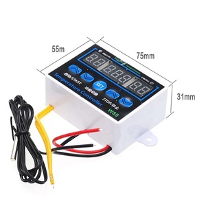 Controlador de temperatura Digital LED, termostato con interruptor de 12V/220V, 10A, termómetro, regulador de temperatura inteligente, incubadora de huevos, XH-W1411 - Product Image 5