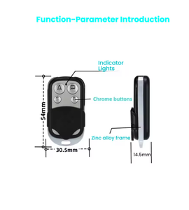 Universelle Garagentor steuerung 433MHz 315MHz Metall-Vier-Tasten-Kopie Fernbedienung Gate Remote Duplica tor - Product Image 3