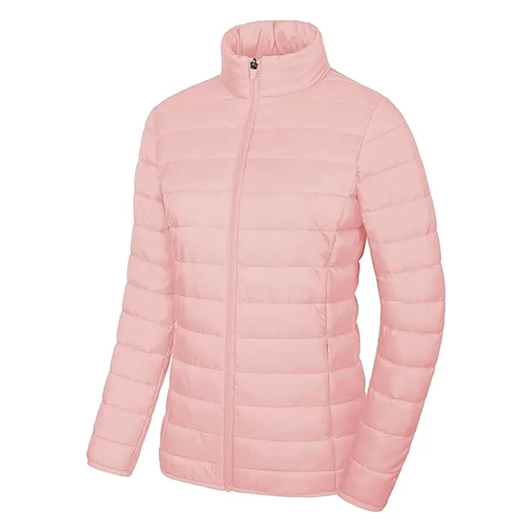 Precio de fábrica Abrigos de invierno para mujer Chaqueta acolchada Abrigo de burbuja personalizado Chaqueta de plumón de mujer Chaqueta de plumón de pato largo de invierno