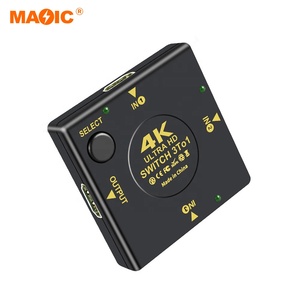 4K HDMI Switch 3 en 1 salida HDMI Switcher 3x1 Box Hdmi Video Audio Switch Hub Splitter Adapter - Product Image 2