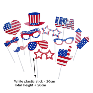 EASTTERN fotoğraf kabini sahne seti 12 vatansever 4 temmuz parti süslemeleri malzemeleri fotoğraf sahne bağımsızlık günü için - Product Image 3