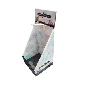 Expositores de mostrador de cartón de promoción de supermercado de diseño personalizado plegables con ganchos - Product Image 4