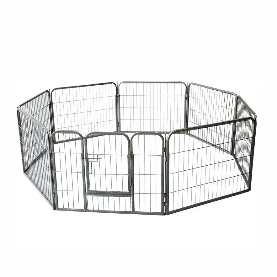 Оптовая продажа, забор для упражнений для собак, квадратная трубка, ручка для игры и забор для собак