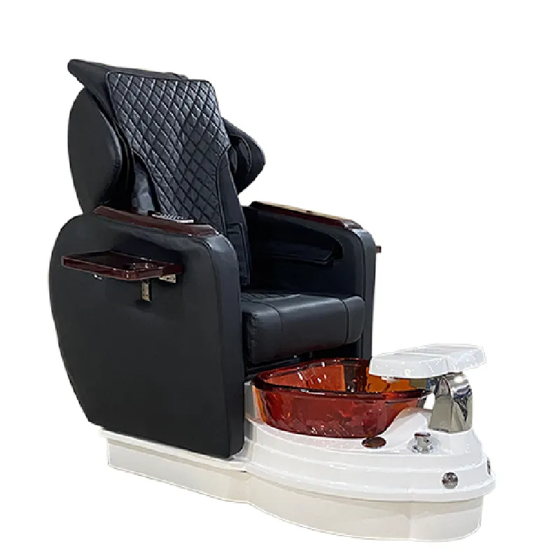 HICOMED Mobilier de salon SPA esthétique noir Fauteuil de massage électrique pour les pieds, manucure et pédicure