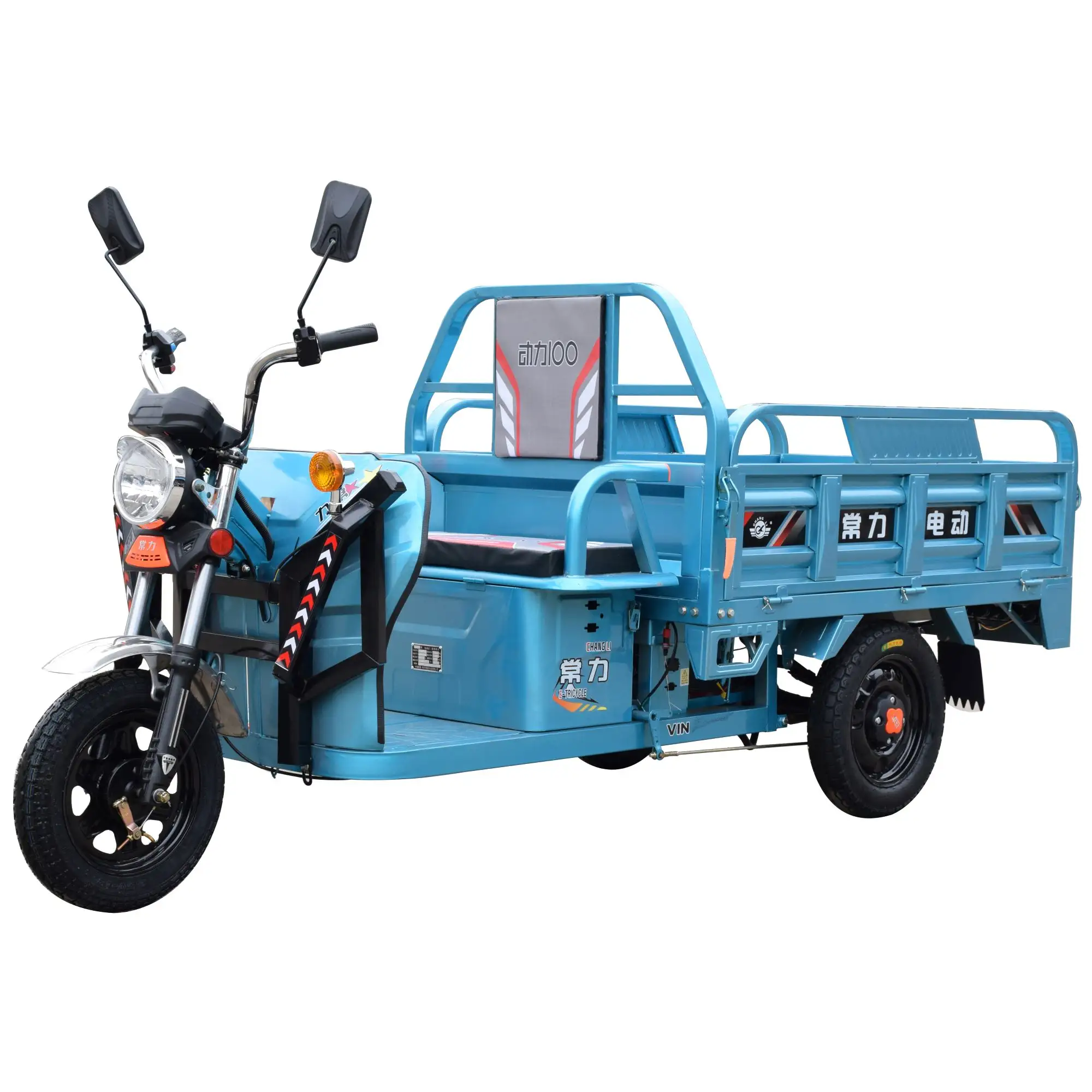 Triciclo eléctrico para adultos con caja de carga abierta, 800W/1000W, 60V, tres ruedas, fabricado en china